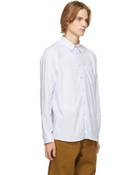 Ps By Paul Smith Blue White Stripe Shirt