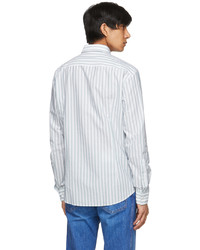 Hugo Blue White Striped Ermo Shirt