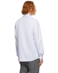 Vivienne Westwood Blue White Striped Two Button Krall Shirt