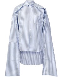 Comme Des Garcons SHIRT Comme Des Garons Shirt Cape Trim Long Sleeved Shirt