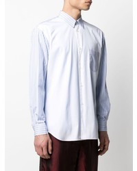 Comme Des Garcons SHIRT Comme Des Garons Shirt Striped Panel Cotton Shirt