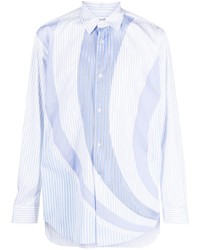 Comme Des Garcons SHIRT Comme Des Garons Shirt Striped Panelled Long Sleeve Shirt