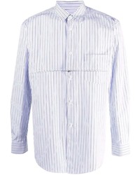 Comme Des Garcons SHIRT Comme Des Garons Shirt Striped Zip Detail Shirt