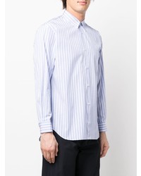 Comme Des Garcons SHIRT Comme Des Garons Shirt Vertical Stripe Print Patch Pocket Shirt