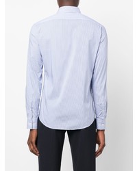 Emporio Armani Concealed Front Stripe Print Shirt