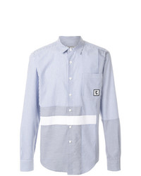 Wooyoungmi Contrast Patch Striped Shirt