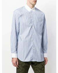 Comme Des Garçons Shirt Boys Contrasting Collar Striped Shirt