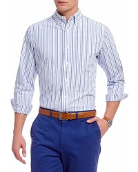 Daniel Cremieux Cremieux Big Tall Stripe Lightweight Oxford Long Sleeve Woven Shirt