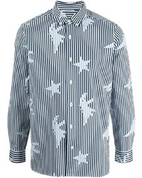 SPORT b. by agnès b. Dino Jacquard Stripe Button Down Shirt