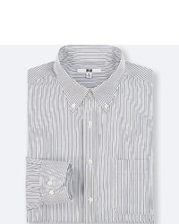 Uniqlo Easy Care Striped Regular Fit Long Sleeve Shirt