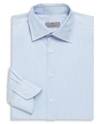 Canali Fine Stripe Cotton Long Sleeve Shirt