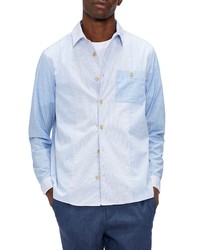 Ted Baker London Fit Mix Stripe Button Up Shirt