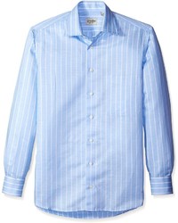 Gitman Blue Stripe Spread Collar Sport Shirt