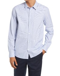 Norse Projects Hans Regular Fit Classic Stripe Cotton Button Up Shirt