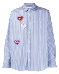 Doublet Heart Patches Cotton Shirt