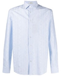 Etro Ikat Striped Cotton Shirt