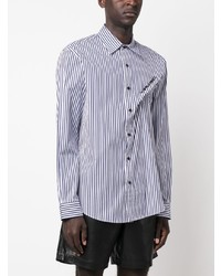 Y/Project Logo Embroidered Striped Shirt