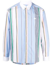 lacoste live Logo Embroidered Striped Shirt