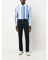 Etro Long Sleeve Striped Cotton Shirt