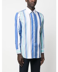 Etro Long Sleeve Striped Cotton Shirt