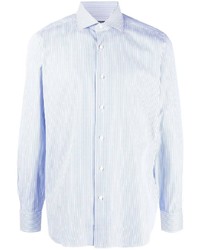 Barba Long Sleeve Striped Cotton Shirt