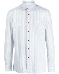 Kiton Long Sleeve Striped Shirt