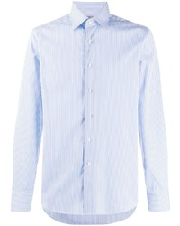 Canali Long Sleeved Striped Shirt