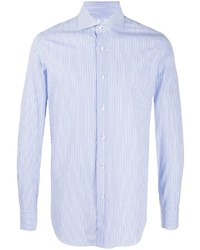 Barba Micro Stripe Cutaway Collar Shirt