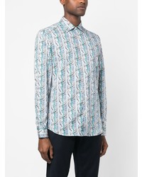 Etro Paisley Print Striped Shirt