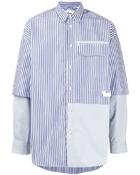 Izzue Panelled Striped Shirt