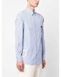 Lanvin Patch Detail Striped Shirt
