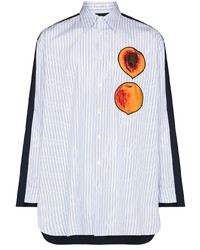 JW Anderson Peach Print Panelled Shirt