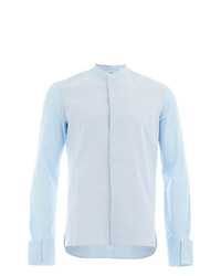 Wales Bonner Pinstripe Mandarin Collar Shirt