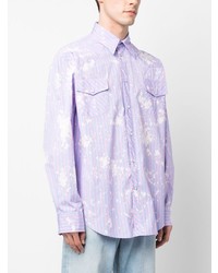 MSGM Pinstripe Pattern Cotton Shirt