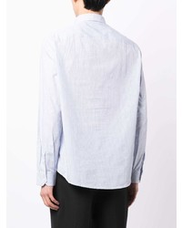 Armani Exchange Pinstripe Pattern Long Sleeve Shirt