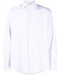 Corneliani Pinstripe Print Long Sleeve Shirt