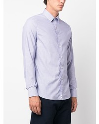 Canali Pinstriped Cotton Shirt
