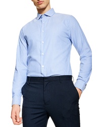 Topman Premium Slim Fit Stripe Shirt