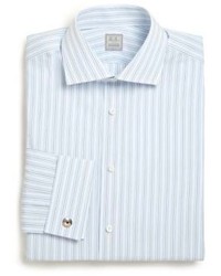 Ike Behar Regular Fit Striped Cotton Dress Shirt