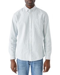 Frank and Oak Stripe Jasper Organic Cotton Blend Shirt