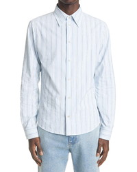 Gucci Stripe Long Sleeve Button Up Shirt