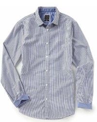 Armani Exchange Stripe Long Sleeve Woven Shirt