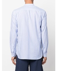 Orlebar Brown Stripe Print Band Collar Shirt