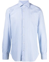 Barba Stripe Print Cotton Shirt