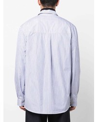 Nanushka Stripe Print Flap Pockets Shirt