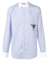 Gucci Striped Bee Print Shirt