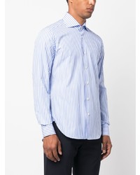 Kiton Striped Cotton Poplin Shirt