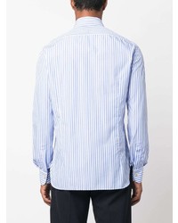 Kiton Striped Cotton Poplin Shirt