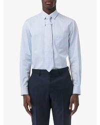 Burberry Striped Cotton Shirt And Tie Twinset