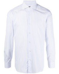 Barba Striped Cutaway Collar Shirt